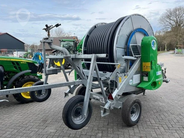 Portable irrigation reel system with sprinkler